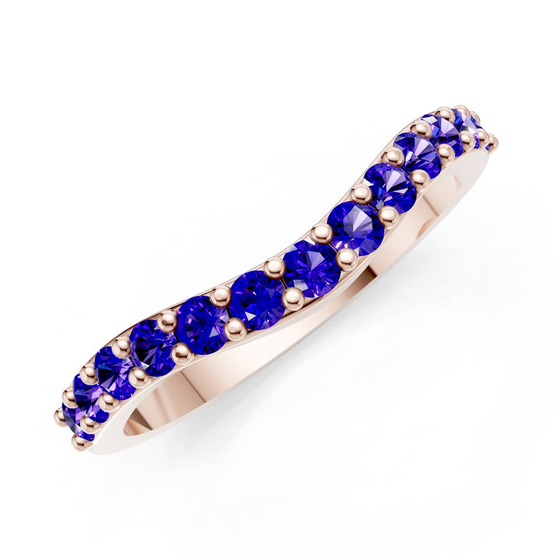 Curved Stacking Gold Band