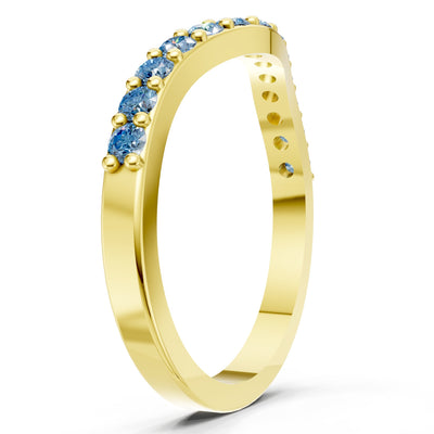 Curved Stacking Gold Band