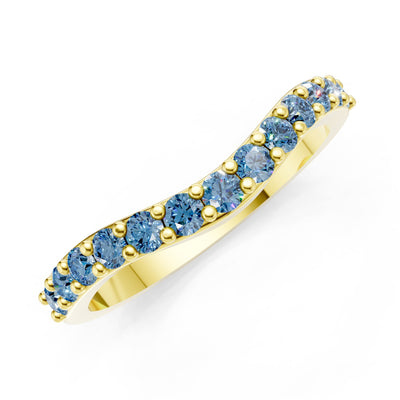 Curved Stacking Gold Band
