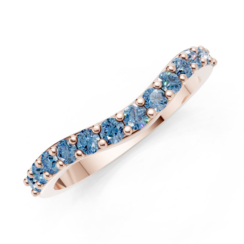 Curved Stacking Gold Band