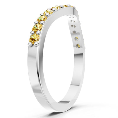 Curved Stacking Gold Band