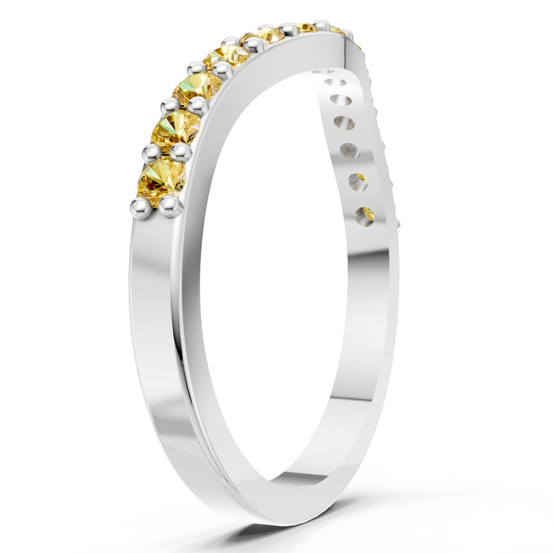 Curved Stacking Gold Band