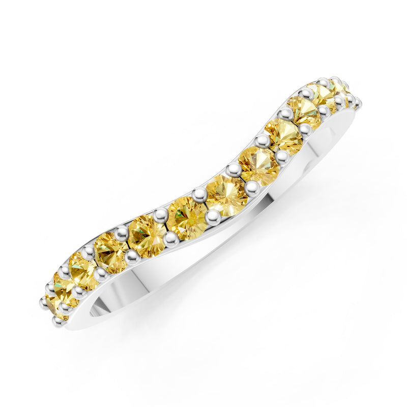 Curved Stacking Gold Band