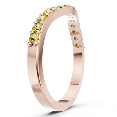 Curved Stacking Gold Band