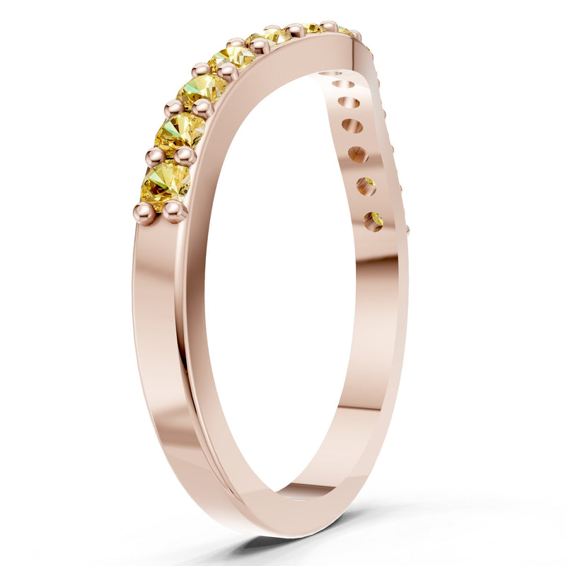 Curved Stacking Gold Band