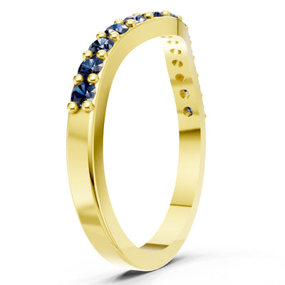 Curved Stacking Gold Band