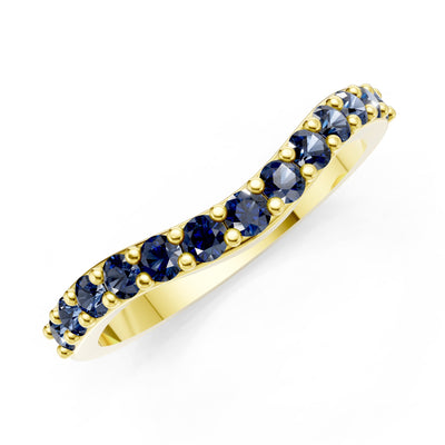 Curved Stacking Gold Band