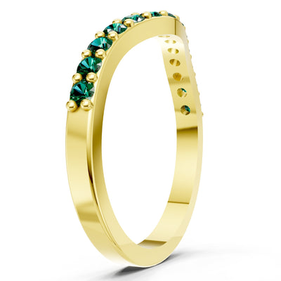 Curved Stacking Gold Band