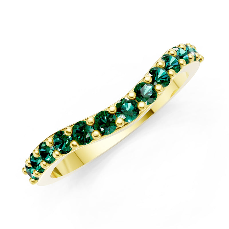 Curved Stacking Gold Band