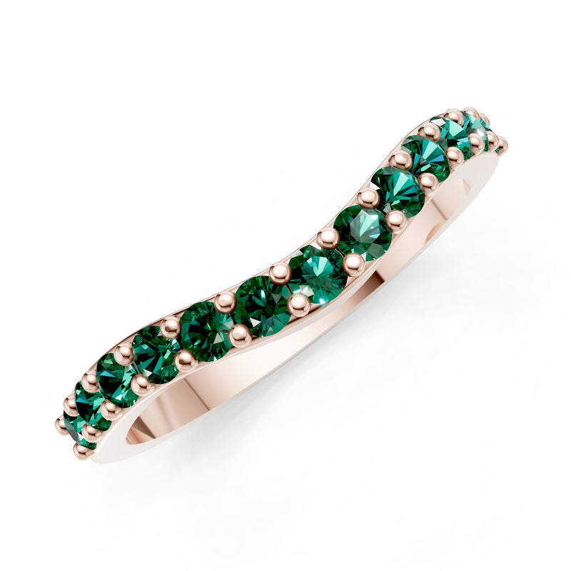 Curved Stacking Gold Band