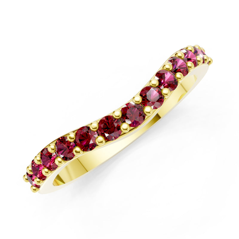 Curved Stacking Gold Band