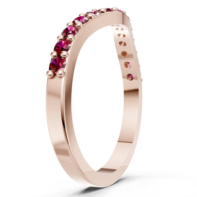 Curved Stacking Gold Band