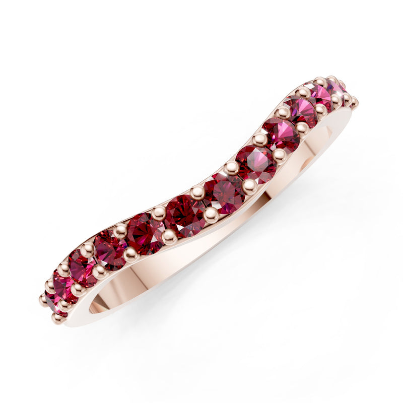 Curved Stacking Gold Band