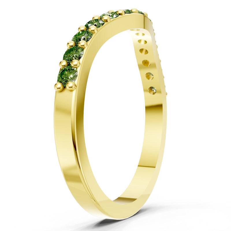 Curved Stacking Gold Band