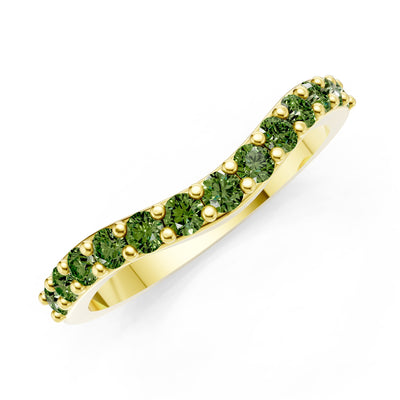 Curved Stacking Gold Band