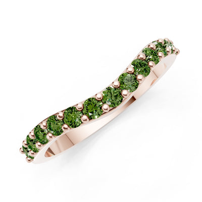 Curved Stacking Gold Band