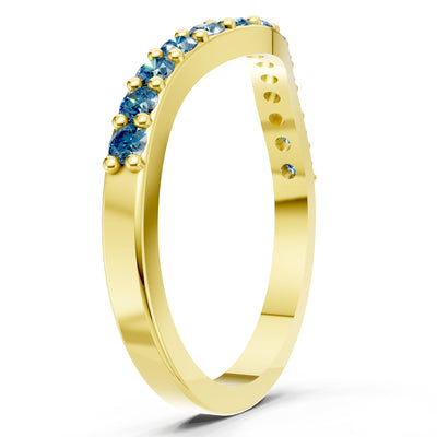 Curved Stacking Gold Band