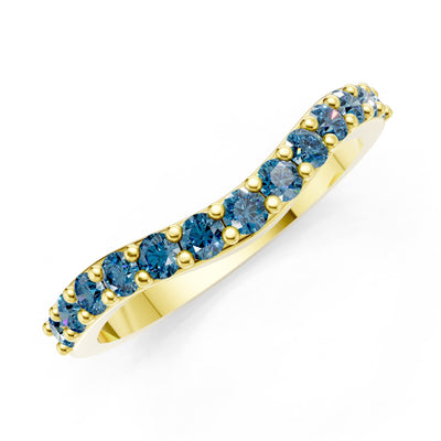 Curved Stacking Gold Band