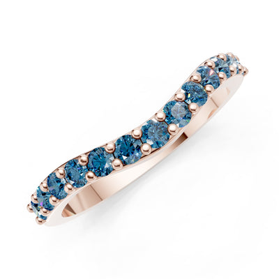 Curved Stacking Gold Band