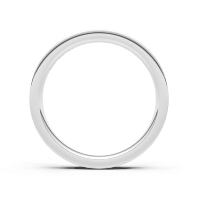 Princess Cut Minimalist Channel Set Half Eternity Band
