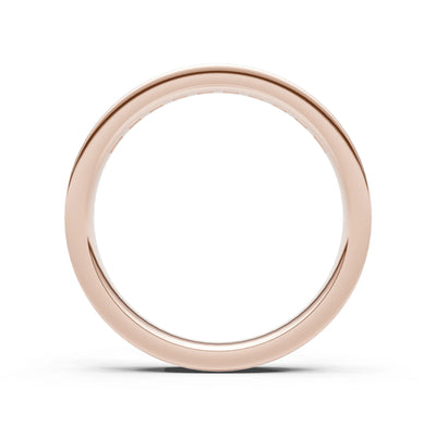 Diamond Minimalist Channel Set Round Cut Half Eternity
