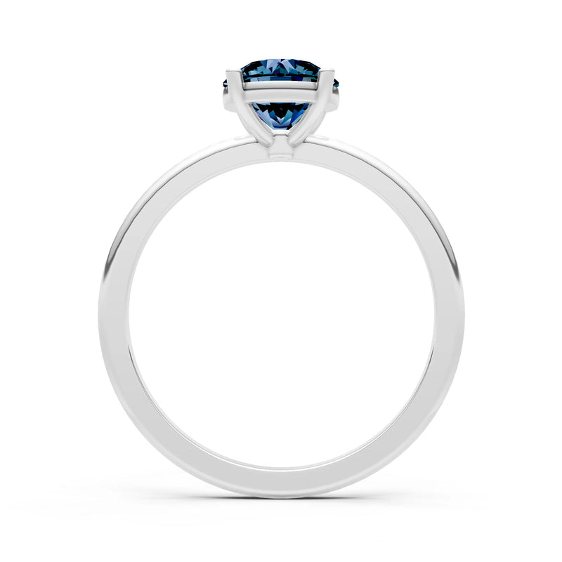 Classic Cathedral Solitaire Gemstone Engagement Ring, 1 Ctw
