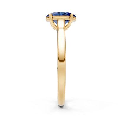 Created BSP Oval 8x6mm Normal 4 Prong Solitaire 8x6 mm Oval Shape Engagement Ring Cathedral Setting