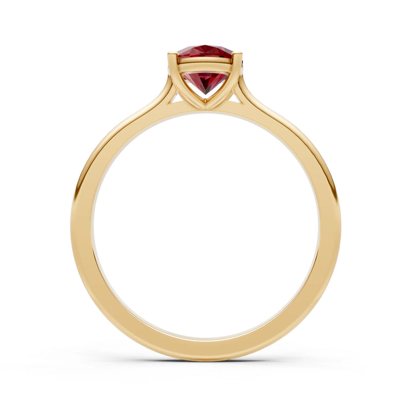 Oval Cut Gold Solitaire Diamond Engagement Ring