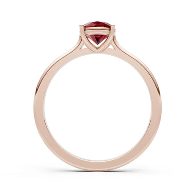 Oval Cut Gold Solitaire Diamond Engagement Ring
