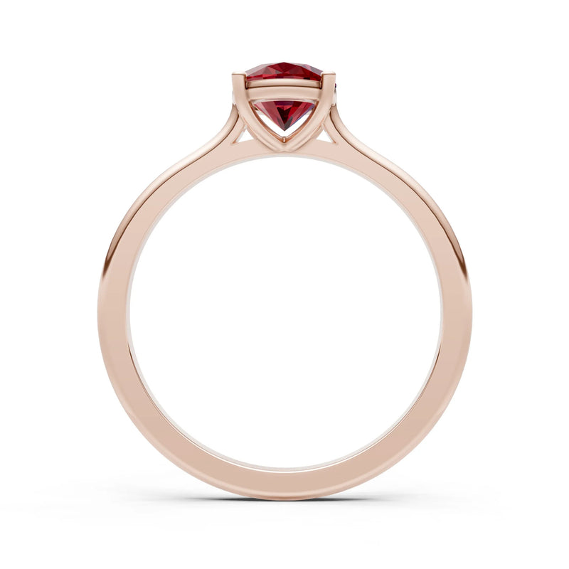 Oval Cut Gold Solitaire Diamond Engagement Ring