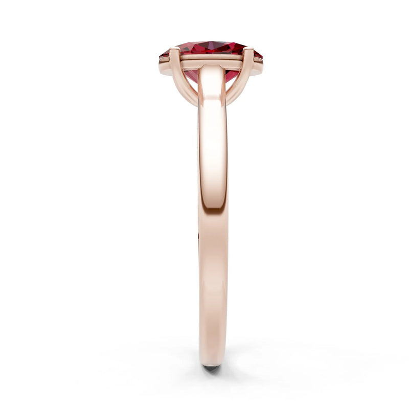 Oval Cut Gold Solitaire Diamond Engagement Ring