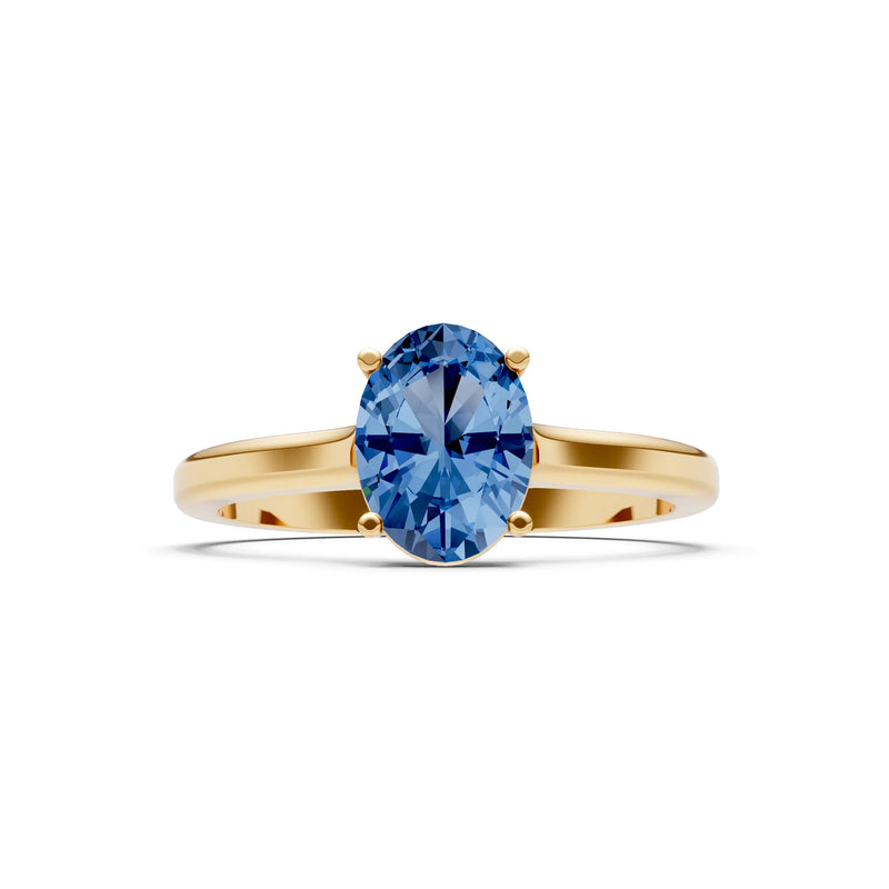 LBT Oval 8x6mm Normal Gold Quality 4 Prong Solitaire 8x6 mm Oval Shape Engagement Ring Cathedral Setting