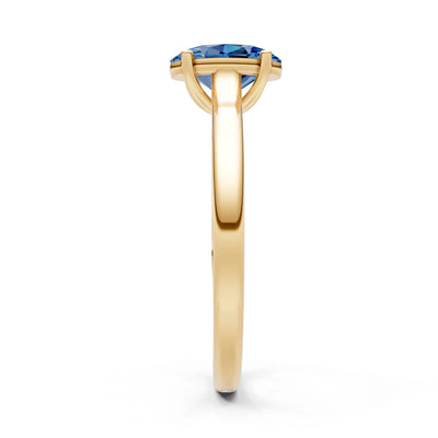 LBT Oval 8x6mm Normal Gold Quality 4 Prong Solitaire 8x6 mm Oval Shape Engagement Ring Cathedral Setting