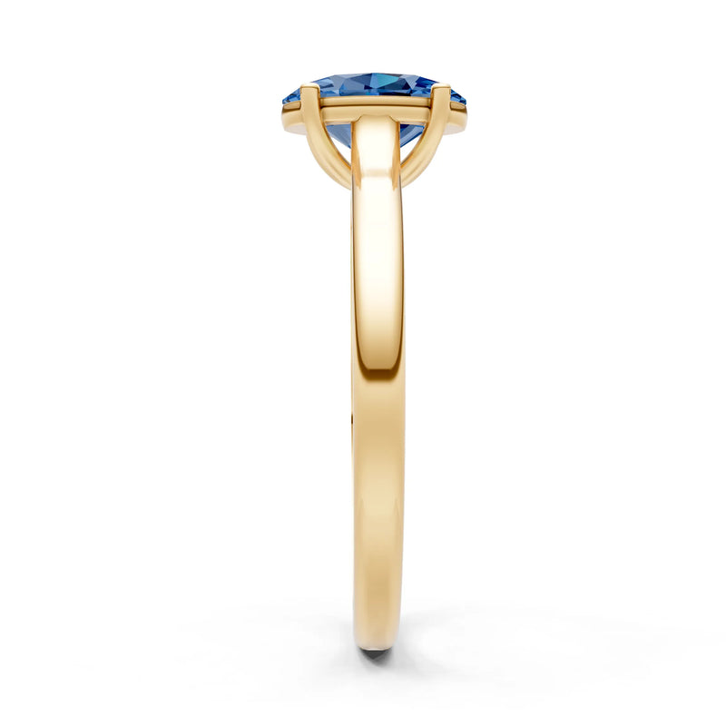 LBT Oval 8x6mm Normal Gold Quality 4 Prong Solitaire 8x6 mm Oval Shape Engagement Ring Cathedral Setting