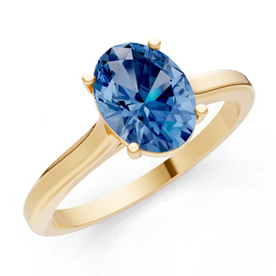 LBT Oval 8x6mm Normal Gold Quality 4 Prong Solitaire 8x6 mm Oval Shape Engagement Ring Cathedral Setting