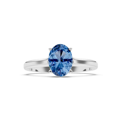 LBT Oval 8x6mm Normal Gold Quality 4 Prong Solitaire 8x6 mm Oval Shape Engagement Ring Cathedral Setting