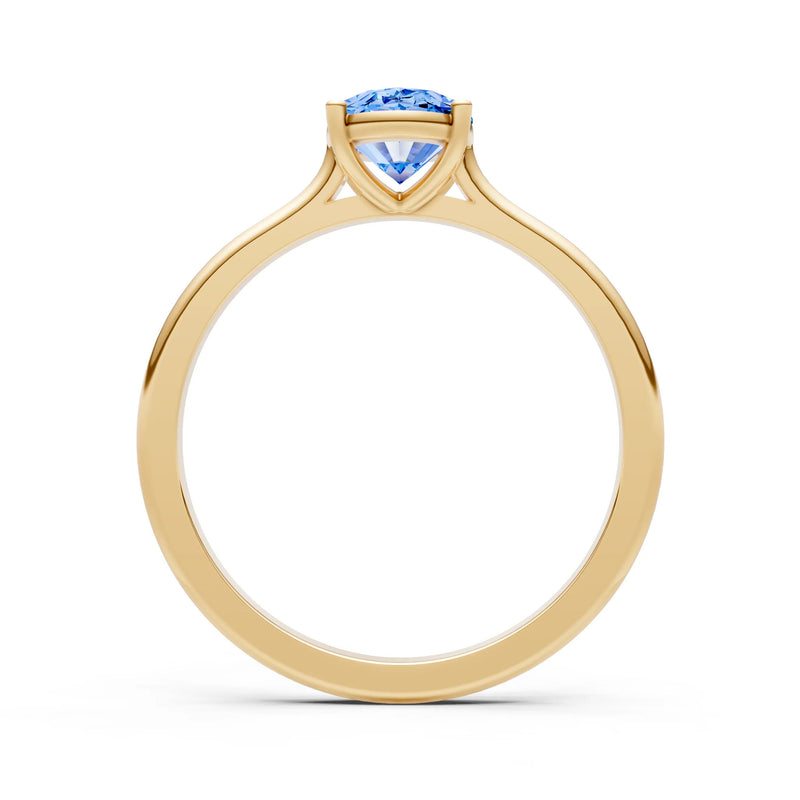 SBT Oval 8x6mm Normal Gold Quality 4 Prong Solitaire 8x6 mm Oval Shape Engagement Ring Cathedral Setting