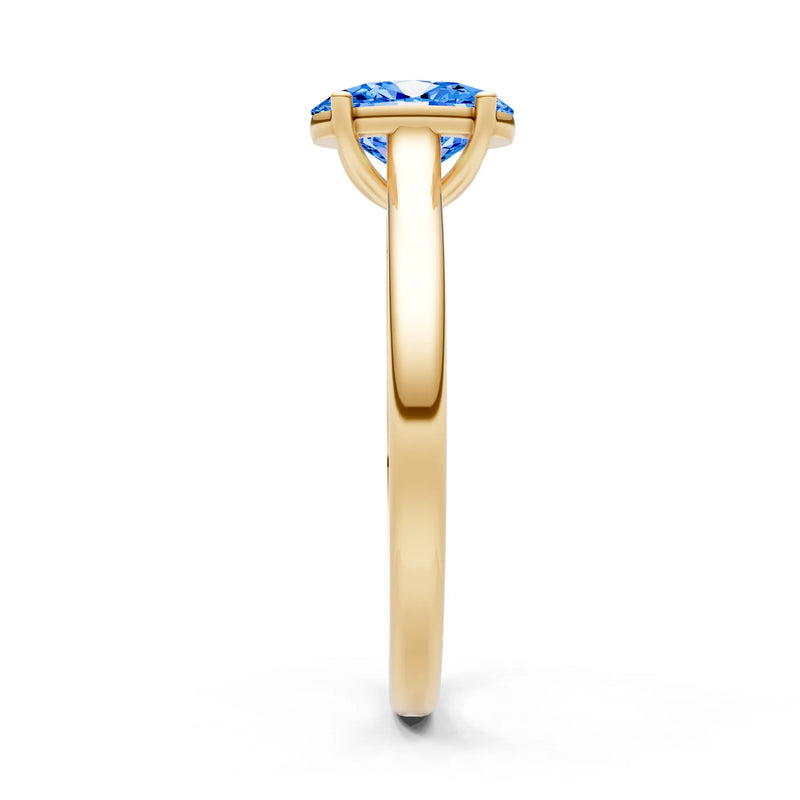 SBT Oval 8x6mm Normal Gold Quality 4 Prong Solitaire 8x6 mm Oval Shape Engagement Ring Cathedral Setting