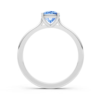 SBT Oval 8x6mm Normal Gold Quality 4 Prong Solitaire 8x6 mm Oval Shape Engagement Ring Cathedral Setting