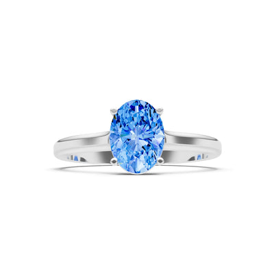 SBT Oval 8x6mm Normal Gold Quality 4 Prong Solitaire 8x6 mm Oval Shape Engagement Ring Cathedral Setting