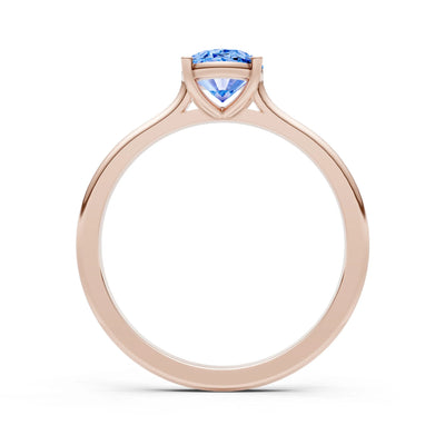 SBT Oval 8x6mm Normal Gold Quality 4 Prong Solitaire 8x6 mm Oval Shape Engagement Ring Cathedral Setting