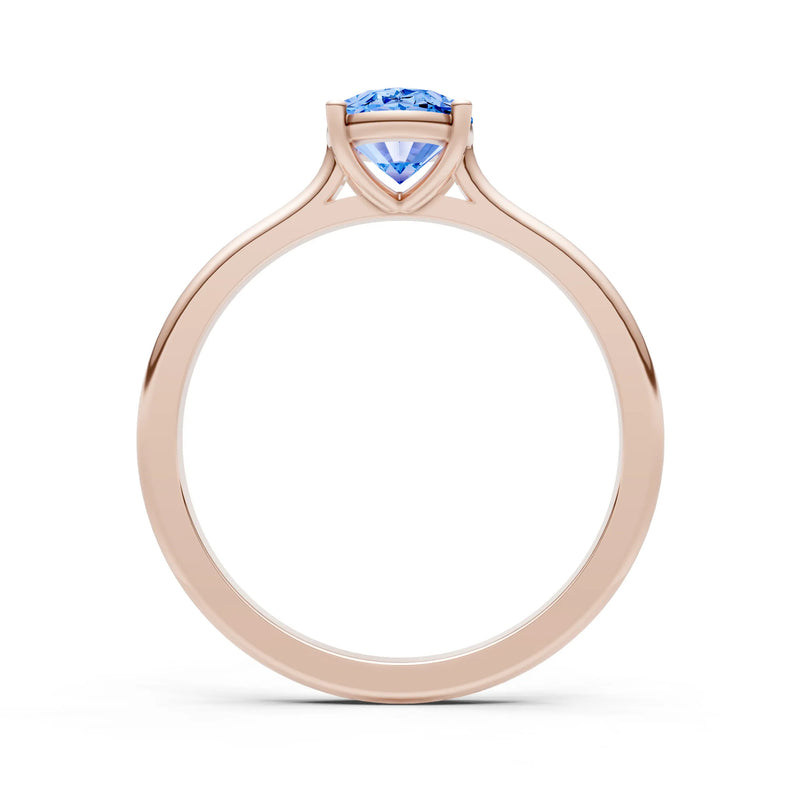 SBT Oval 8x6mm Normal Gold Quality 4 Prong Solitaire 8x6 mm Oval Shape Engagement Ring Cathedral Setting