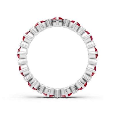 Round Gemstone Full Eternity Band