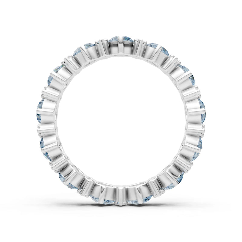 Round Gemstone Full Eternity Band