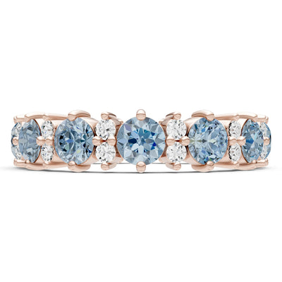 Round Gemstone Full Eternity Band