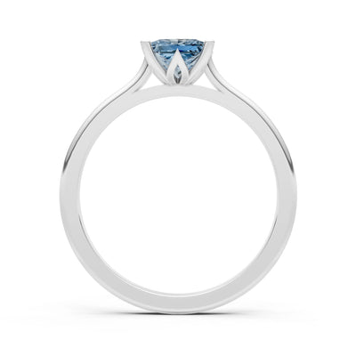10k Yellow Gold Princess-Cut Solitaire Diamond Engagement Ring