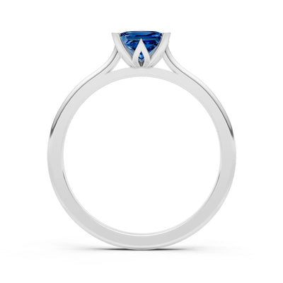 10k Yellow Gold Princess-Cut Solitaire Diamond Engagement Ring