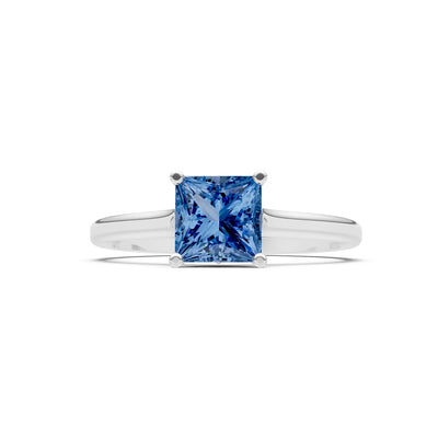 10k Yellow Gold Princess-Cut Solitaire Diamond Engagement Ring