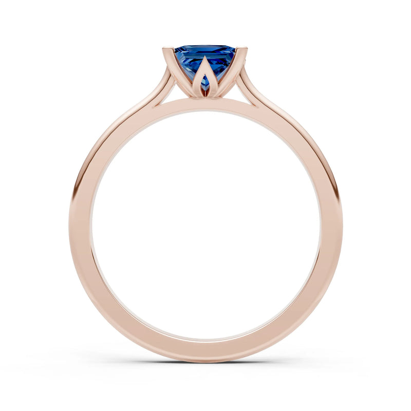 10k Yellow Gold Princess-Cut Solitaire Diamond Engagement Ring