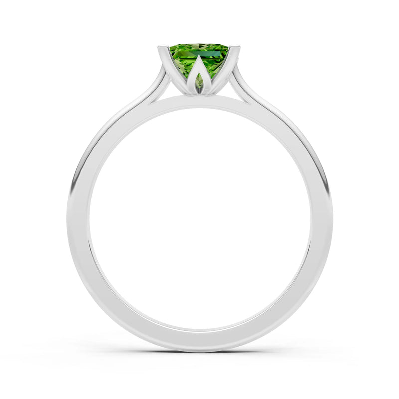 10k Yellow Gold Princess-Cut Solitaire Diamond Engagement Ring